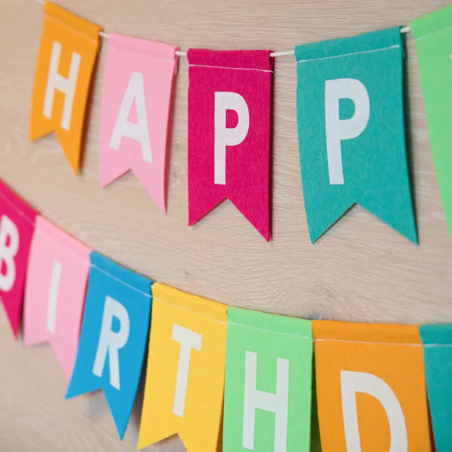 Happy Birthday Felt Banner