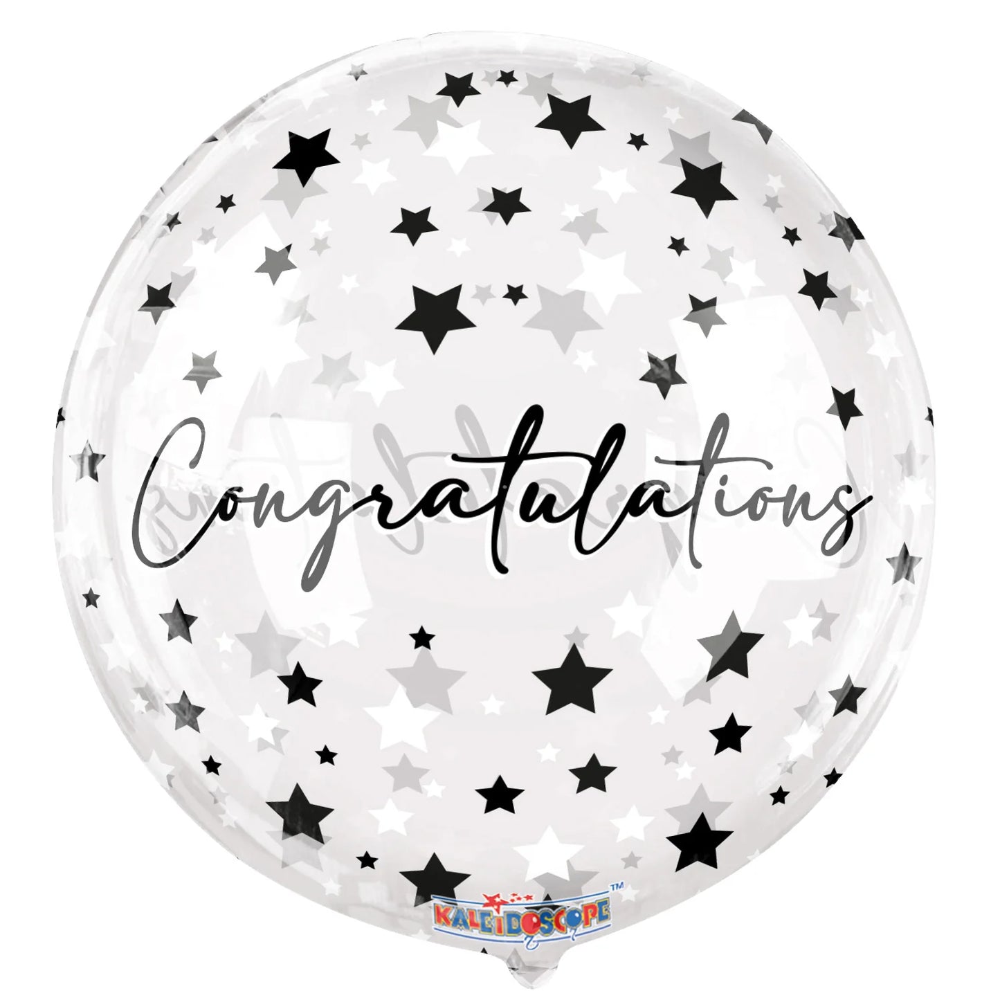 18" Congratulations Stars Gelliball balloon