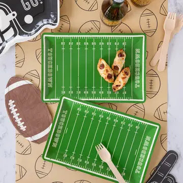 Football Shaped Plate - 8 pk