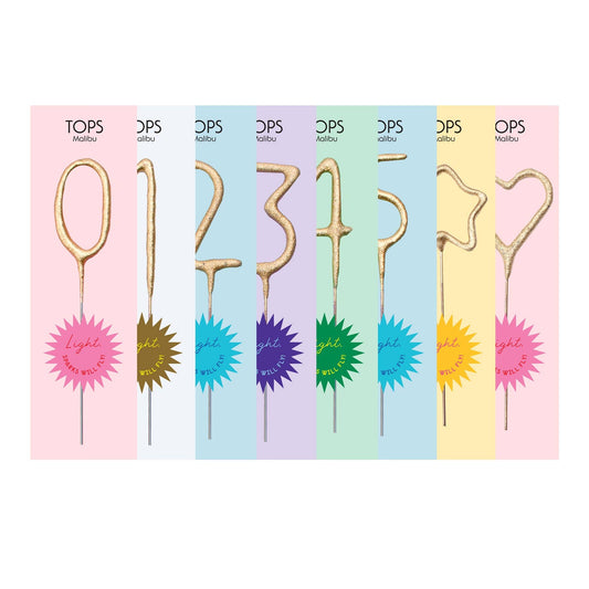 Mini Gold Number Sparklers 4 inch