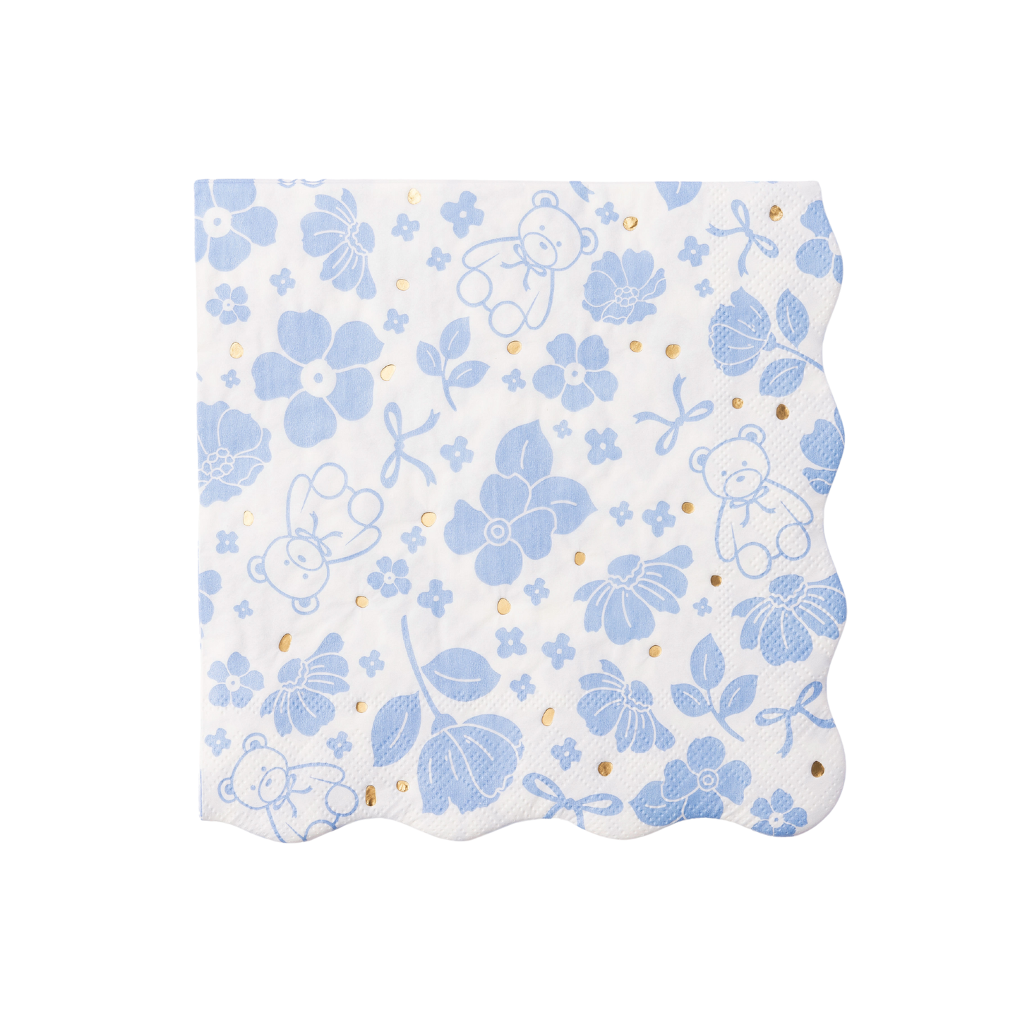 HENRY BEAR BLUE LARGE NAPKINS - 20 pk