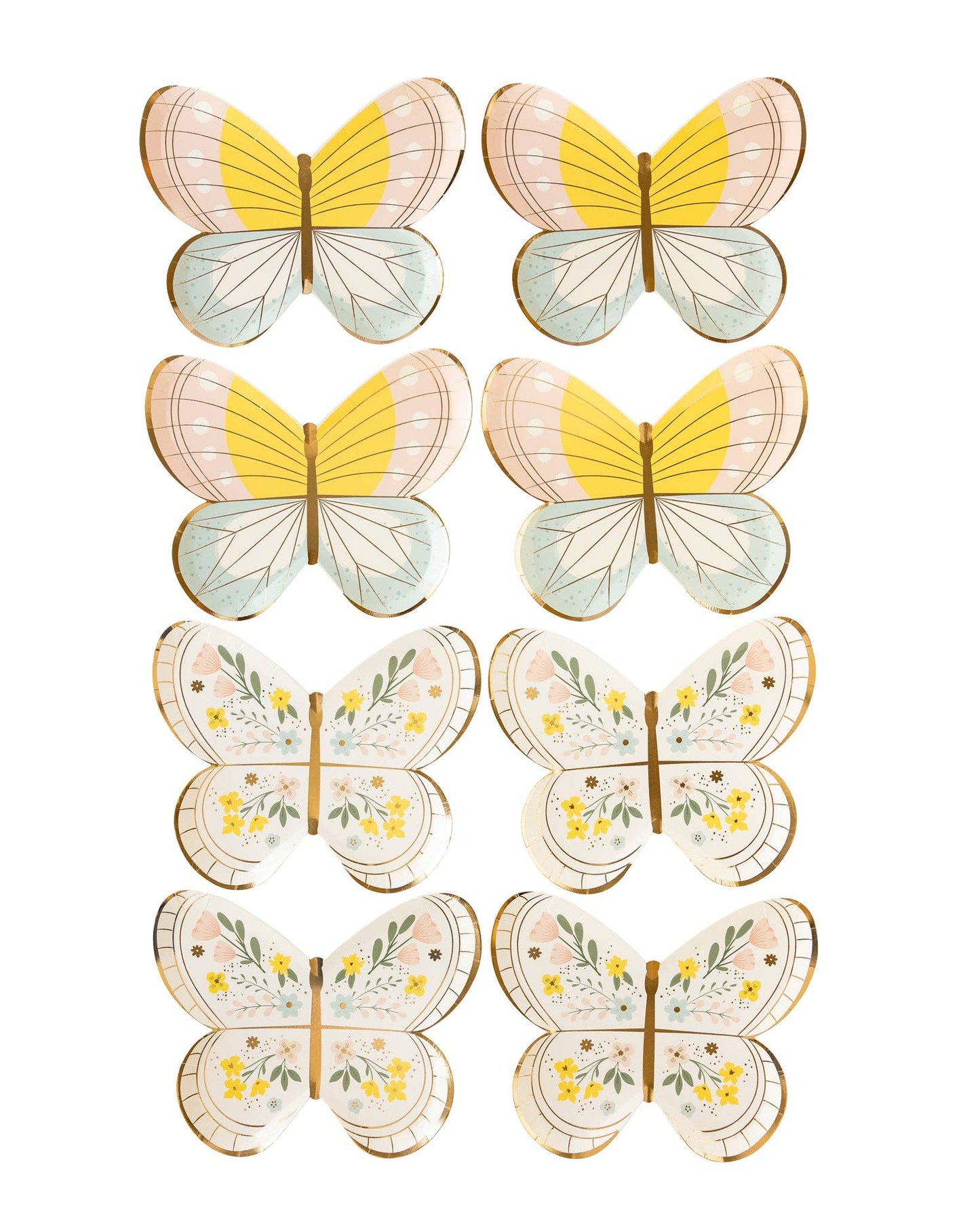 Butterfly paper Plates - 8 pk