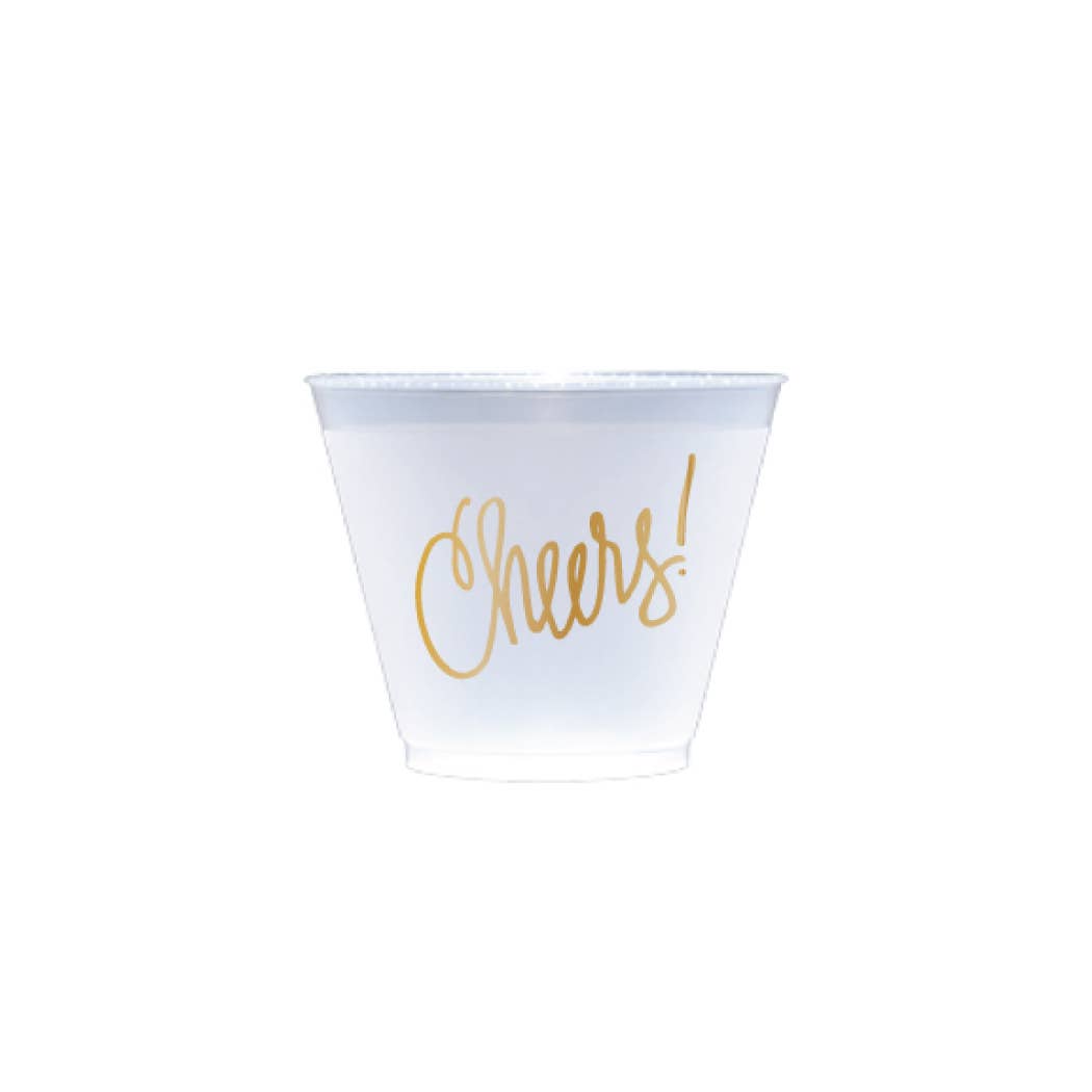 Cheers! | Frosted Cups (3 sizes): 9 Ounce
