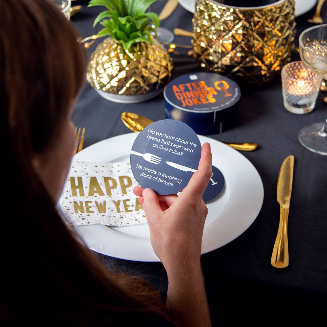 Gold Happy New Year Napkins - 20 Pk.