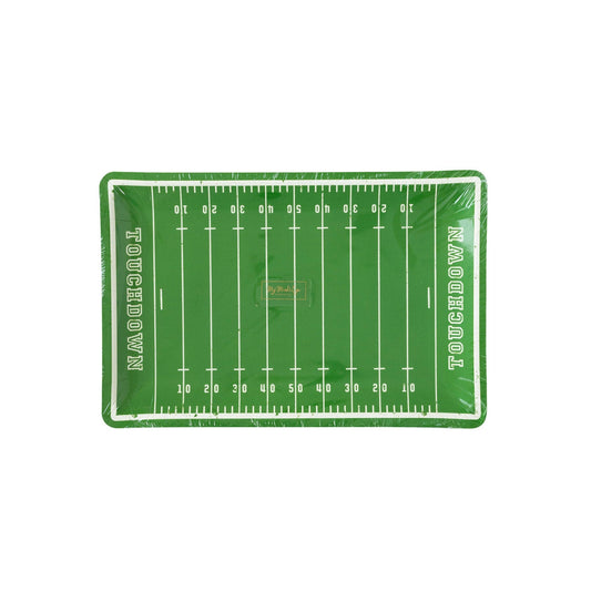 Football Field Bamboo Reusable Tray