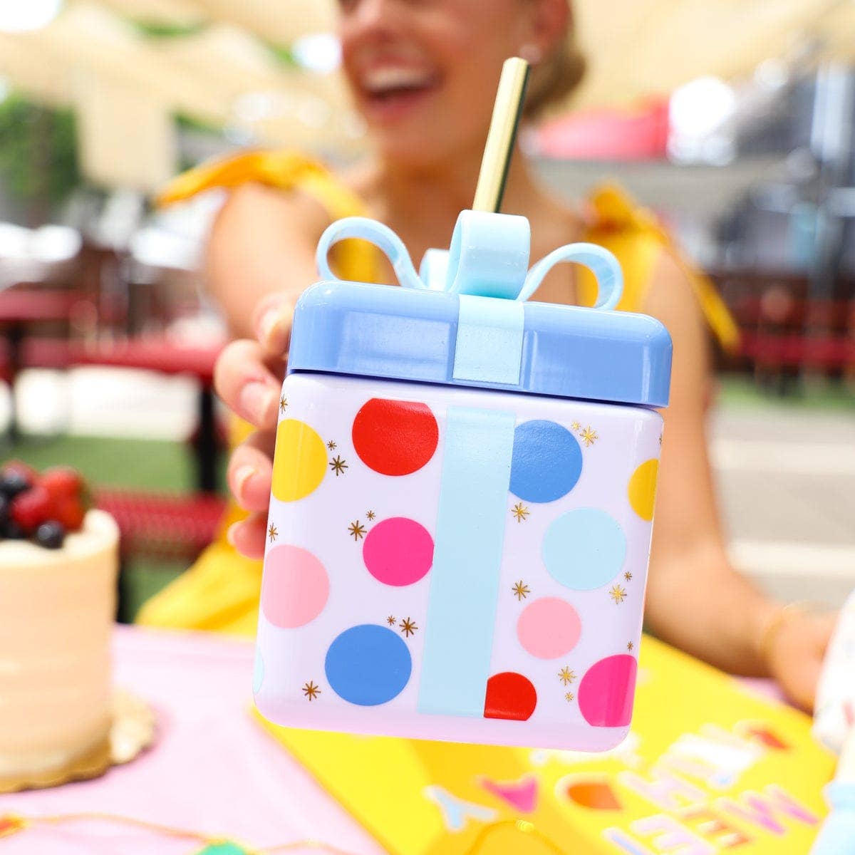 Celebrate Every Day Be a Gift Birthday Reusable Sipper Cup - 1 pk