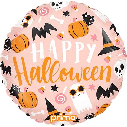 18" Happy Halloween cute icons foil balloon