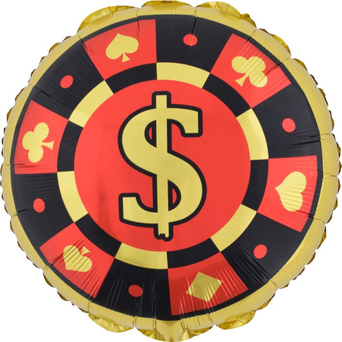 18" Casino Night foil Balloon