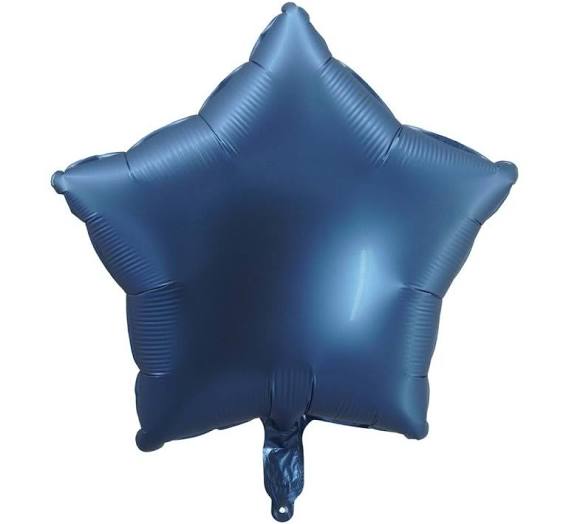 18" dark blue foil star