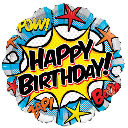 18" Happy Birthday Foil Balloon 1D