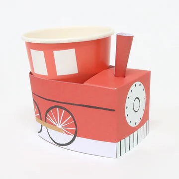 Train cups- 8 pk