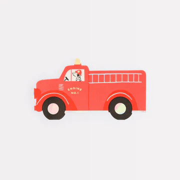 Fire Truck napkins - 16 pk