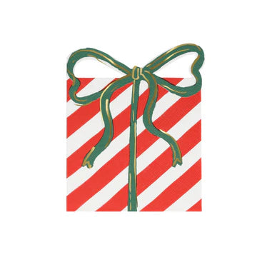 Present with bow paper napkins - 16 pk