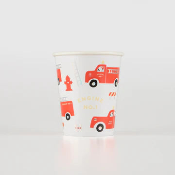 Fire Truck cups- 8 pk