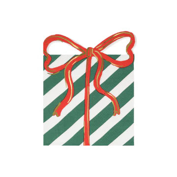 Present with bow paper napkins - 16 pk