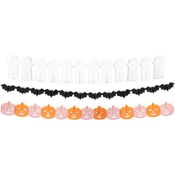 Tissue Paper Halloween Garland Set