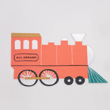 Train napkins - 16 pk