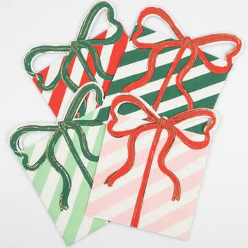Present with bow paper napkins - 16 pk