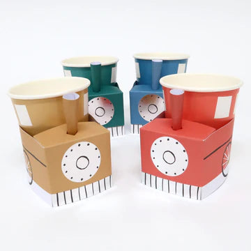 Train cups- 8 pk