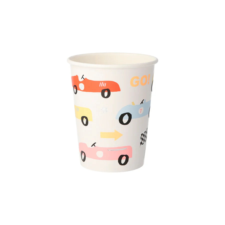 Racer Car cups- 8 Pack