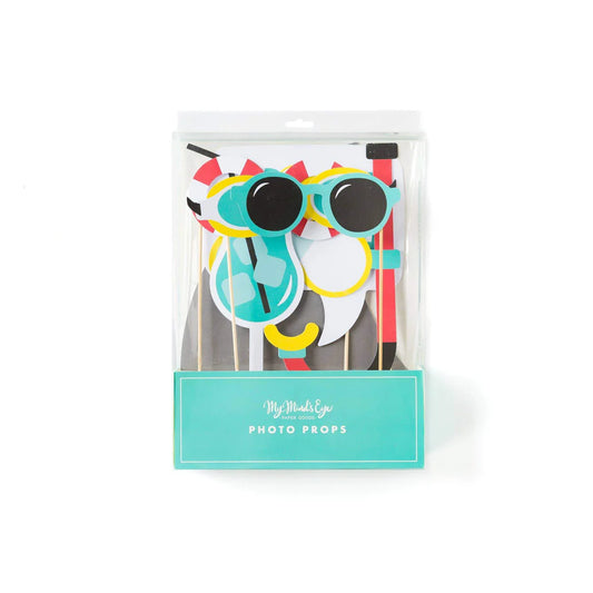 Pool party photo props - 8 pk