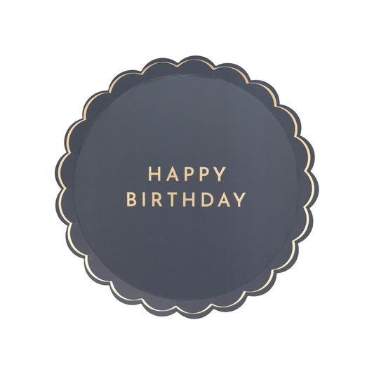 MIDNIGHT BLUE SIGNATURE HAPPY BIRTHDAY SMALL PLATES - 8 pk