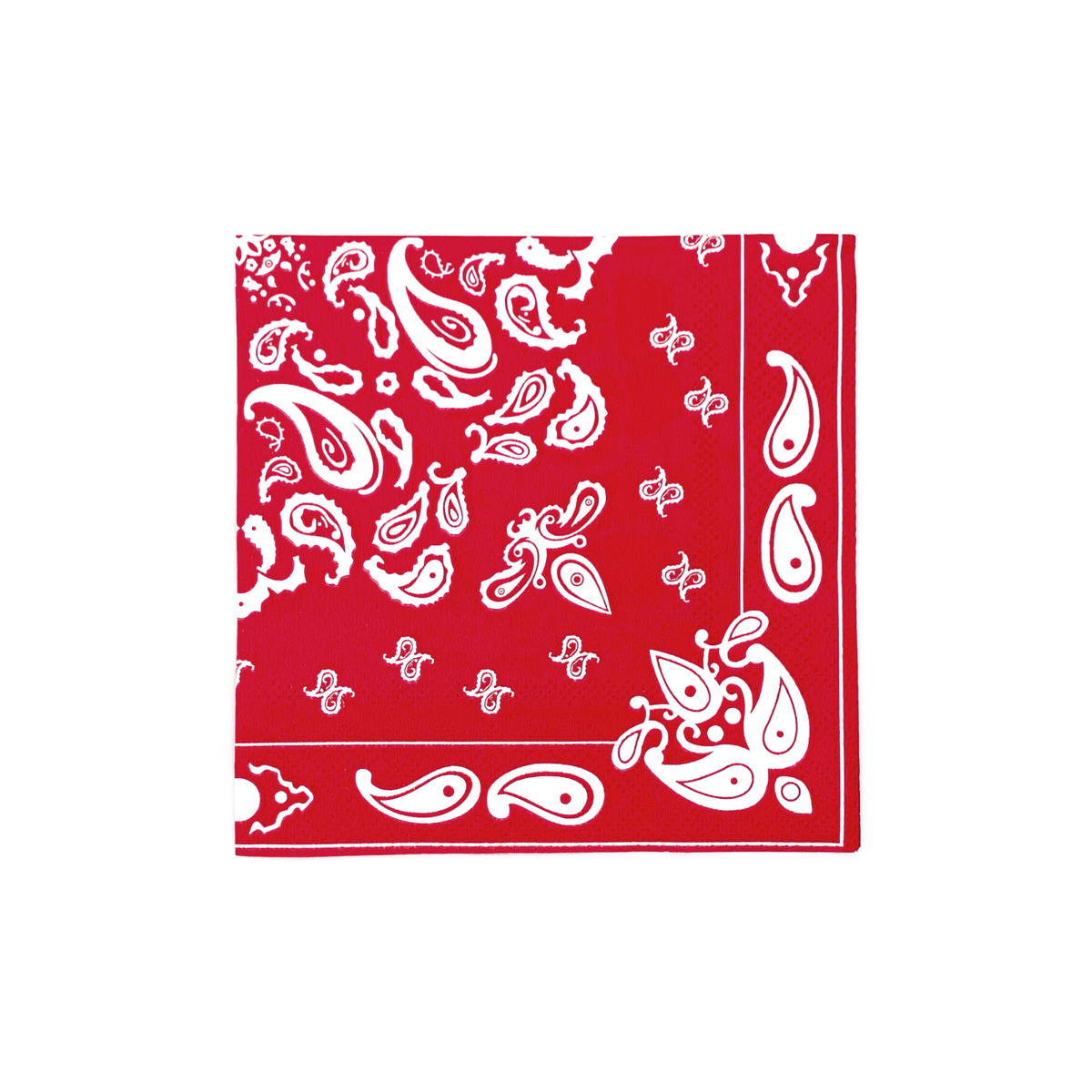 Red Bandana Cocktail Napkins (Set of 20)