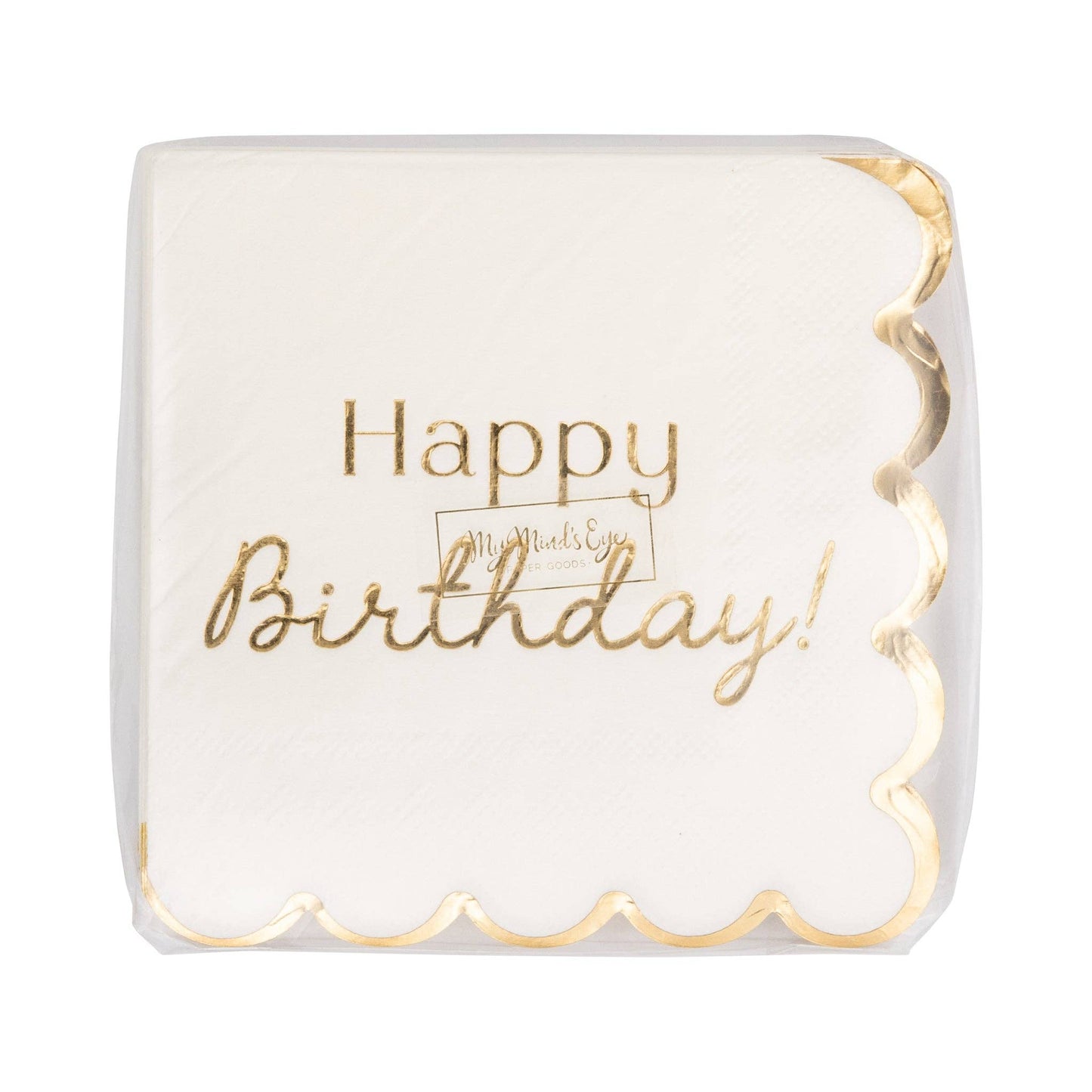 Foil Birthday Cocktail Napkin - 18 PK