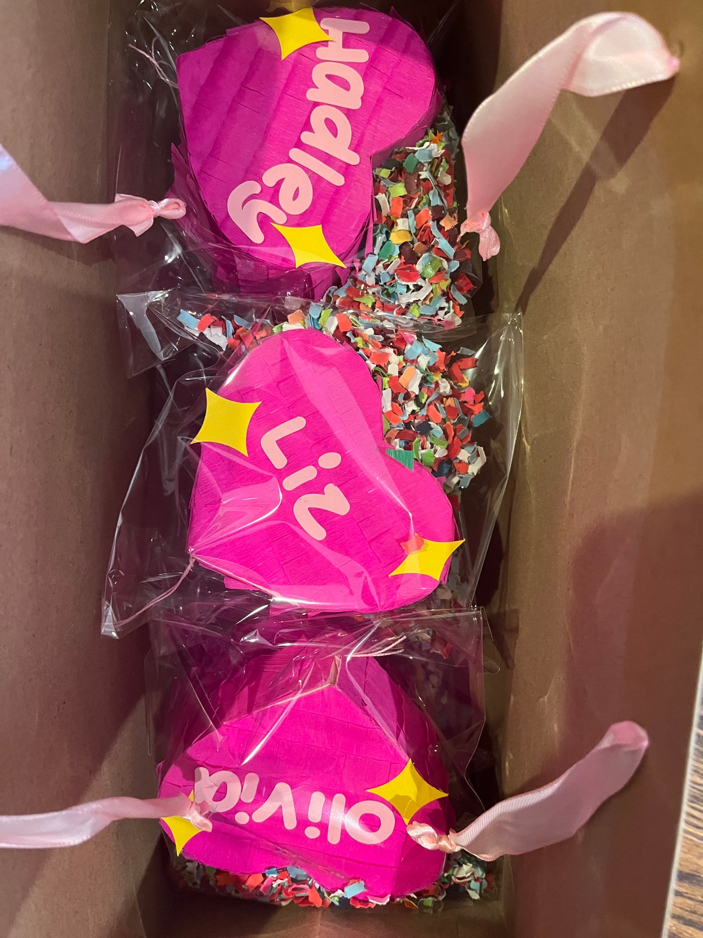 PRE-ORDER Sparkling Heart emoji pinatas!