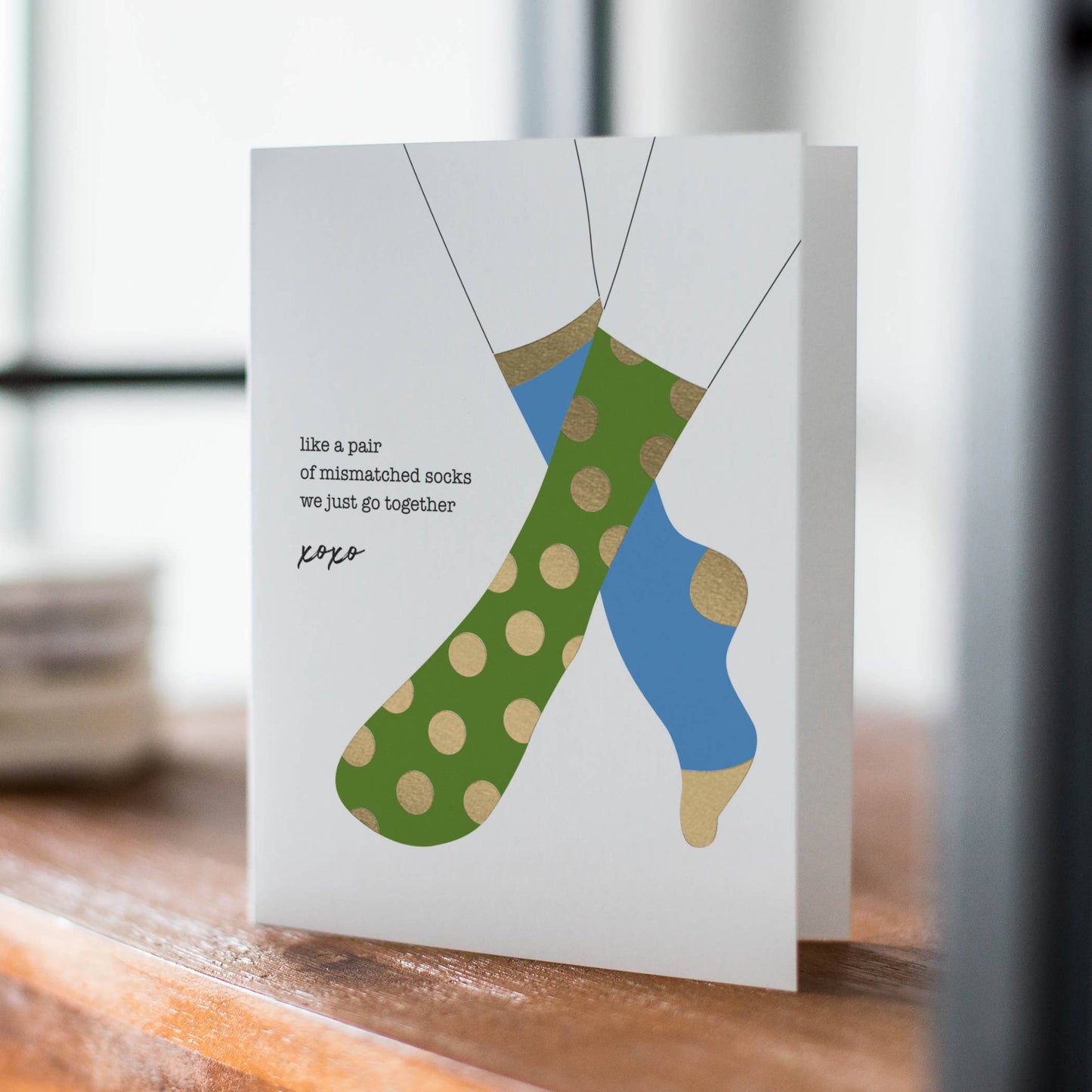 Mismatched Socks – Heartfelt Love Greeting Card