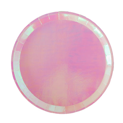 Posh Just Peachy pink Round Dessert Plates - 8 Pk.