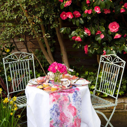 Floral Fabric Table Runner Decoration - 6ft