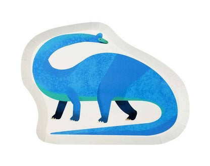 Party Dinosaur Shaped Plates-12 pk