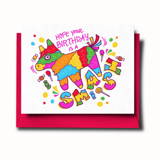 Piñata Birthday Card