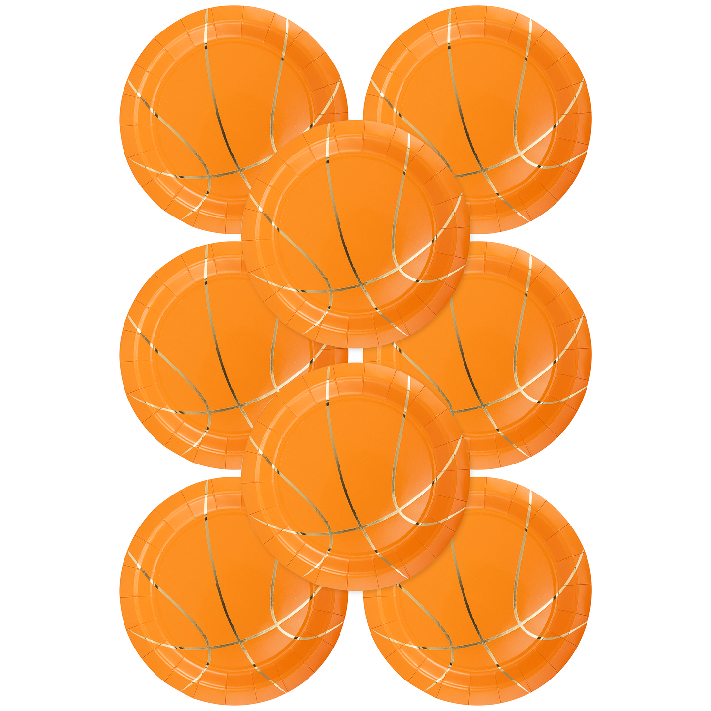 Basketball Paper Plate - 8 pk