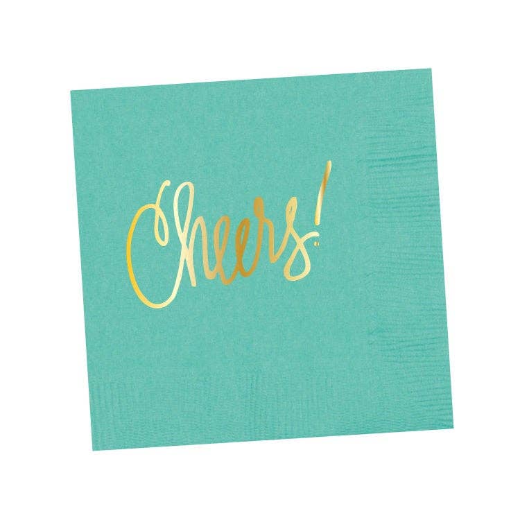 Cheers! | Napkins (18 colors): White- 25 pk.