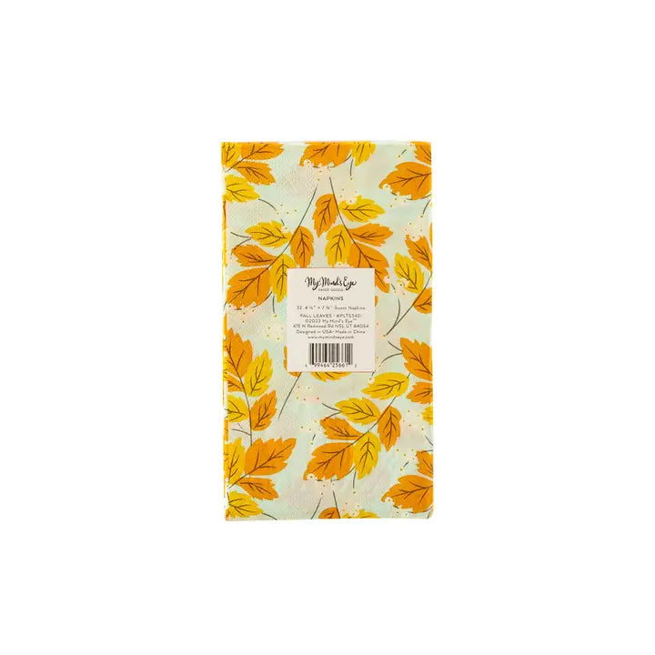 Fall Leaves Guest Towel Napkin - 24 pk