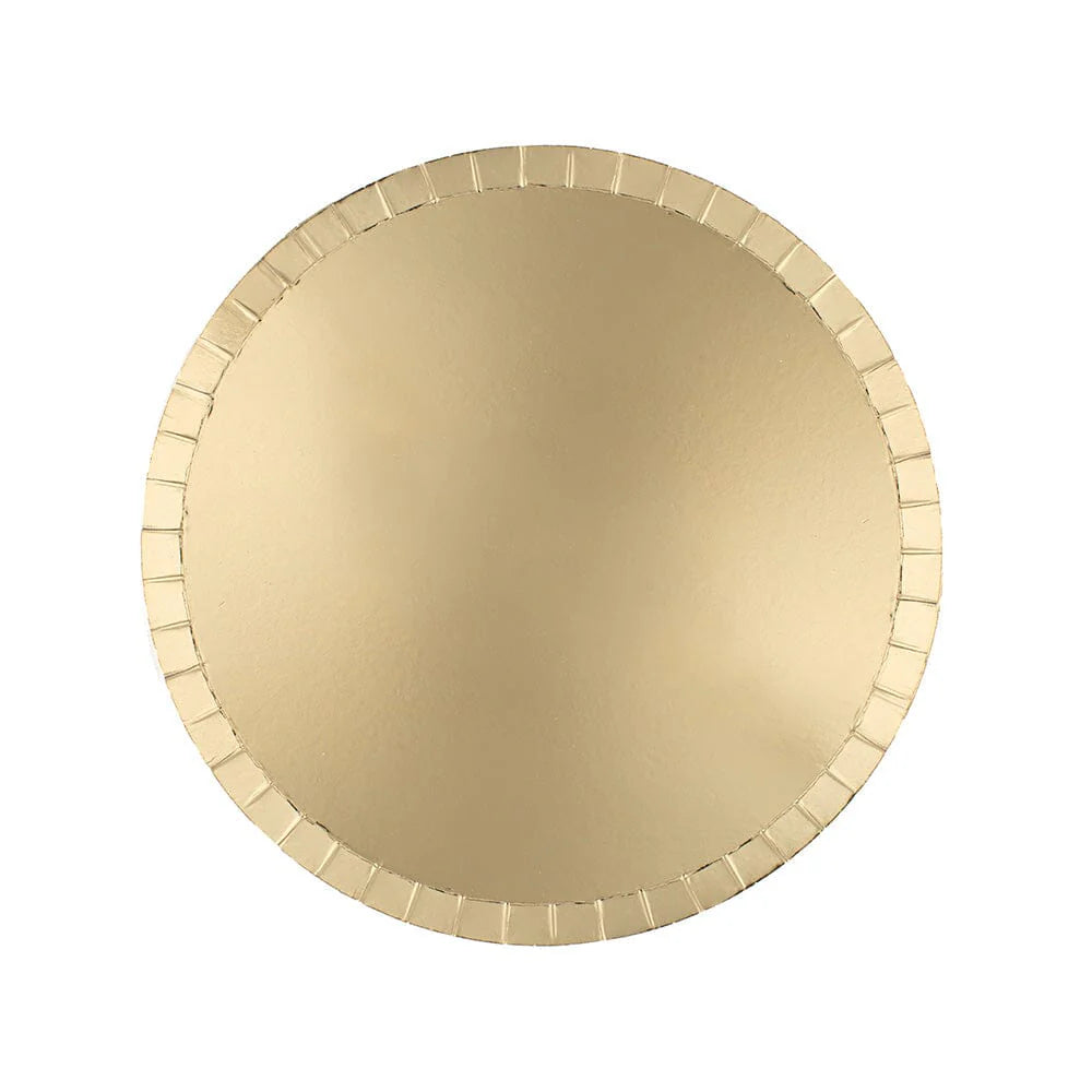 Shades Gild gold Dinner Plates - 8 Pk.