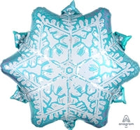 21" Snowflake junior shape foil balloon