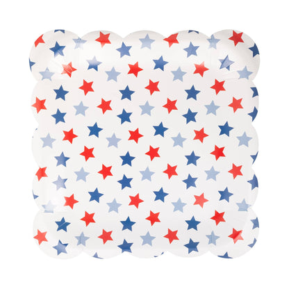 Stars square Plate - 8 pk