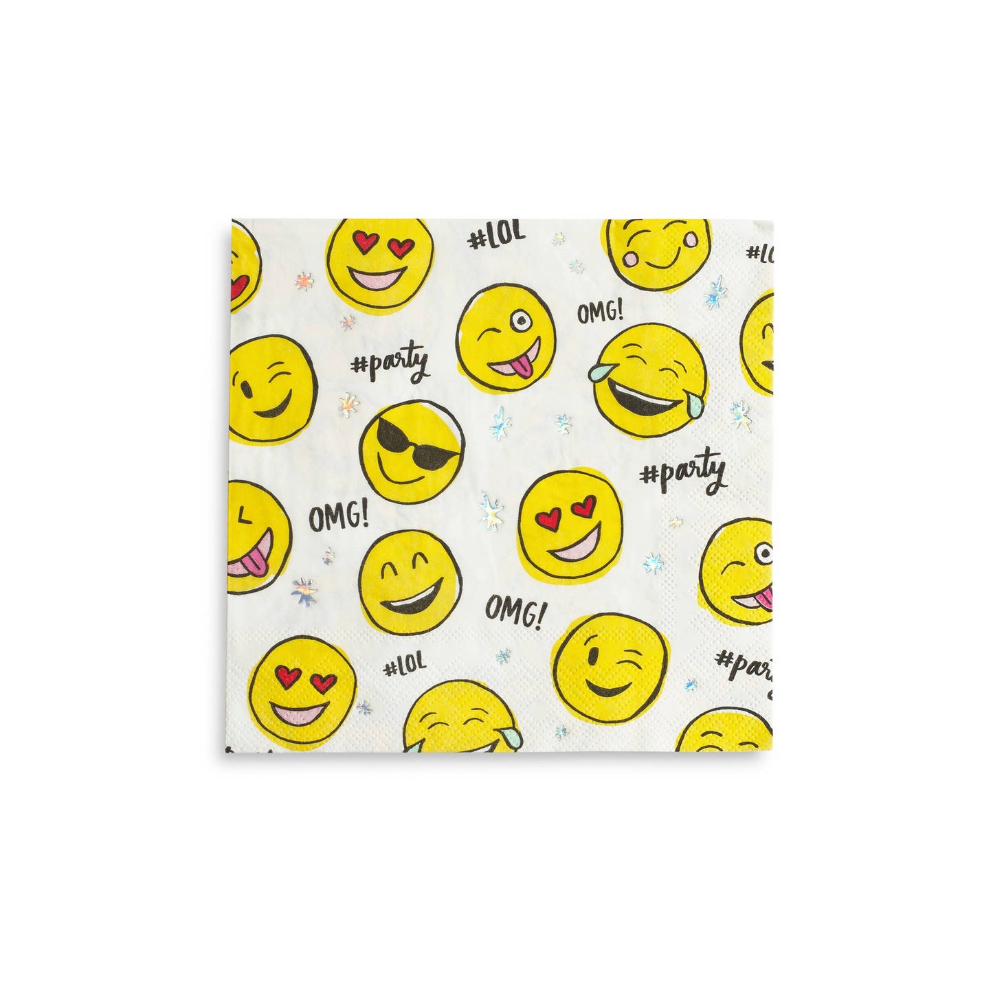 Emoji Large Napkins - 16 Pk.