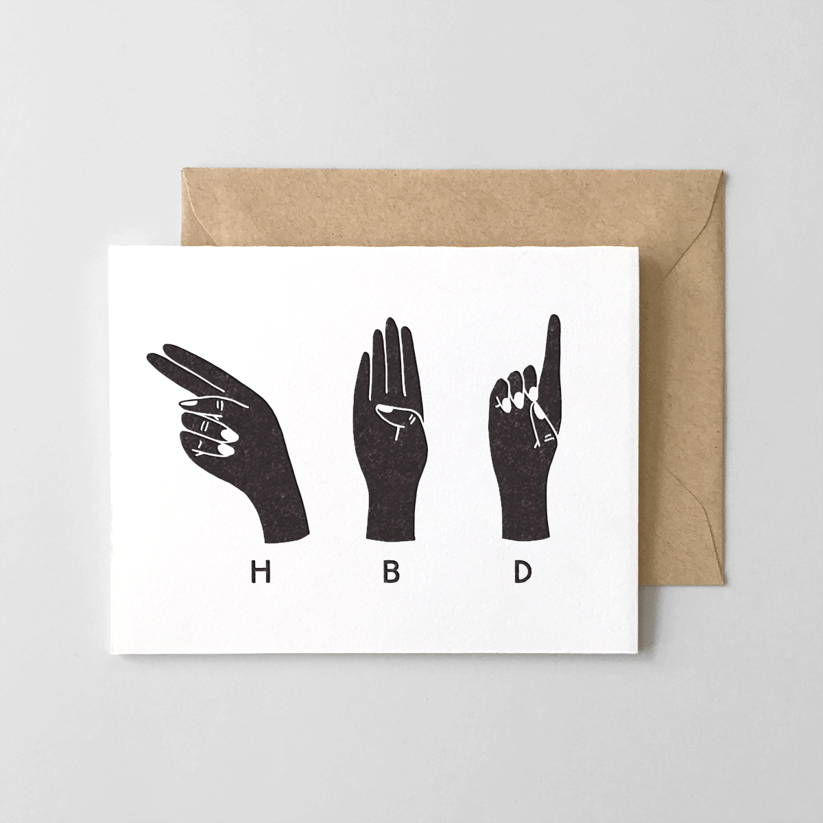 HBD Hands Greeting Card