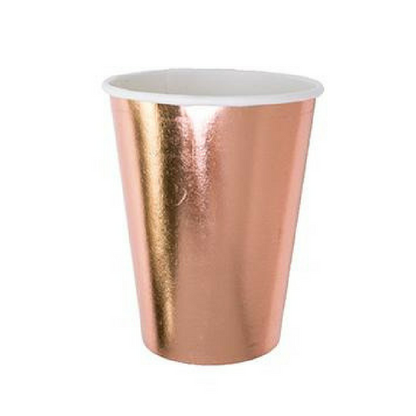 Posh rose gold 12 oz Cups - 8 Pk.