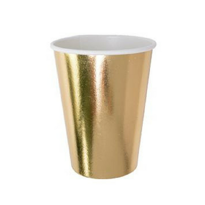 Posh Gold to Go 12 oz Cups - 8 Pk.