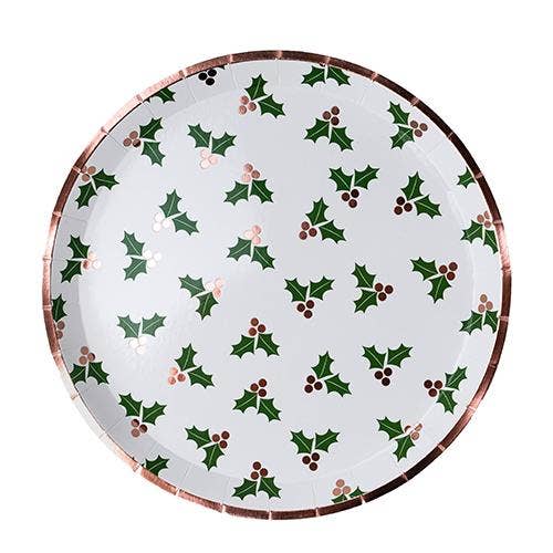 Holly Dinner Plates - 8 Pk.