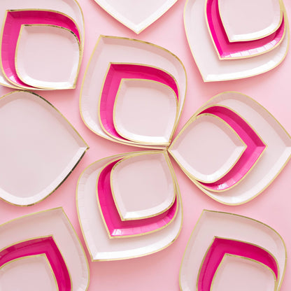 Posh Pinky dessert Plates - 8 Pk.