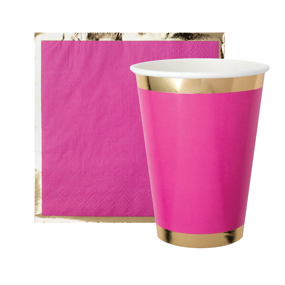 Posh Pinky Pie 12 oz Cups - 8 Pk.