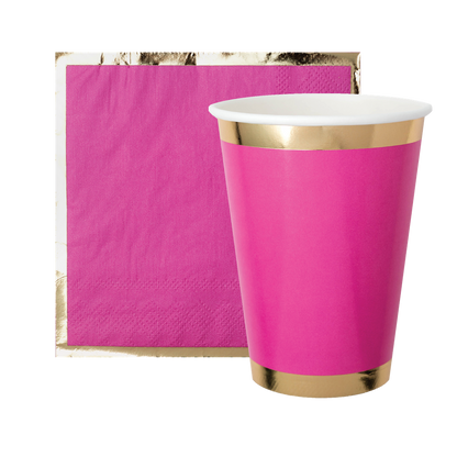 Posh Pinky Pie 12 oz Cups - 8 Pk.