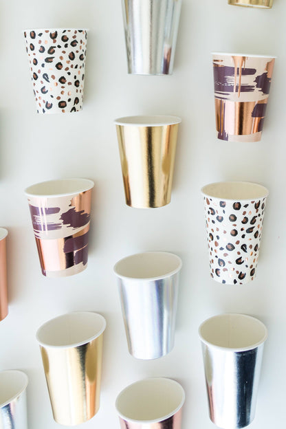 Posh rose gold 12 oz Cups - 8 Pk.