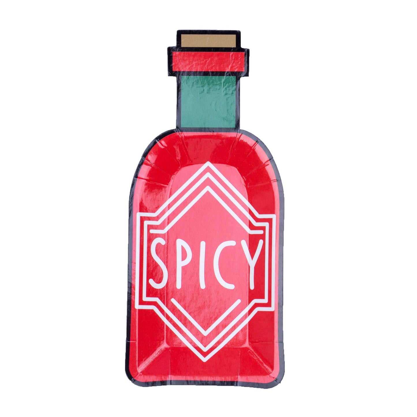 Spicy Bottle Canapé Plates - 8 Pk.